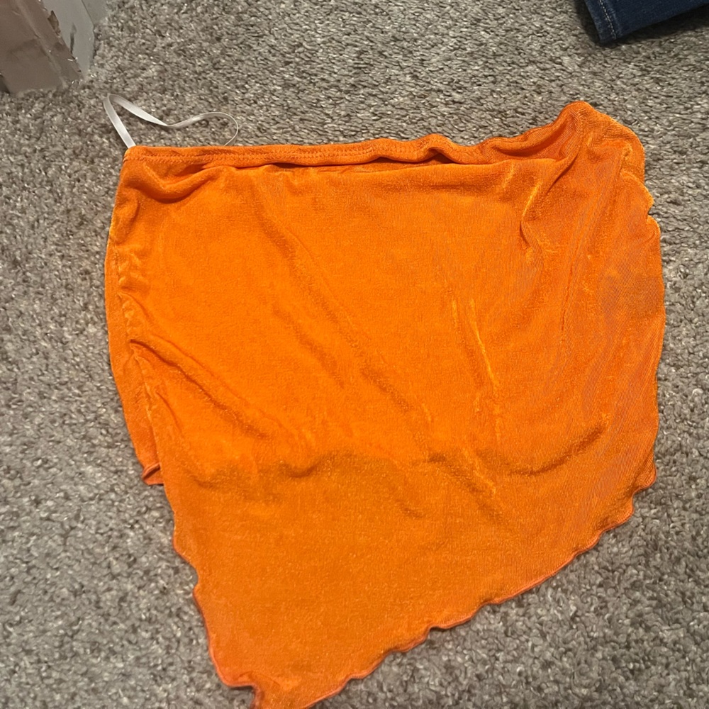 SHEIN orange tube top